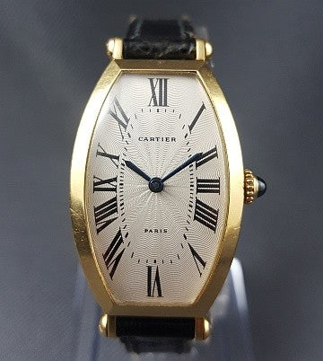 Cartier Tonneau Ladies 18ct Yellow Gold Manual Watch