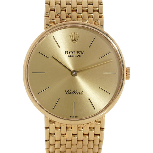 Vintage Rolex Geneve Cellini 18ct Gold Unisex Watch