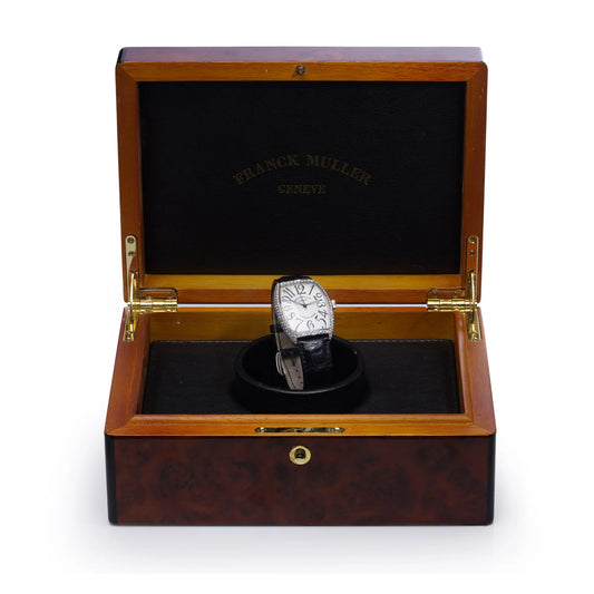 Franck Muller 6850 SC D 18ct White Gold with Factory Diamond Bezel