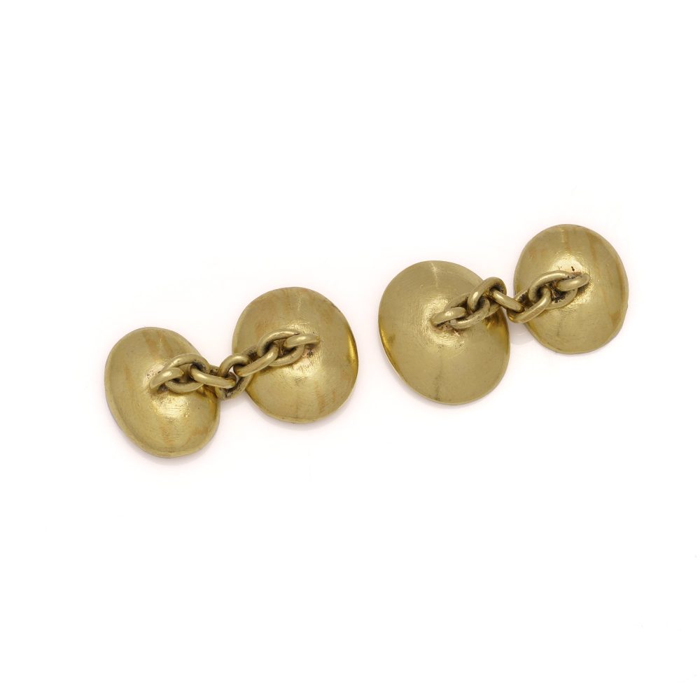 Antique 22ct Yellow Gold Cufflinks with Roman Hardstone