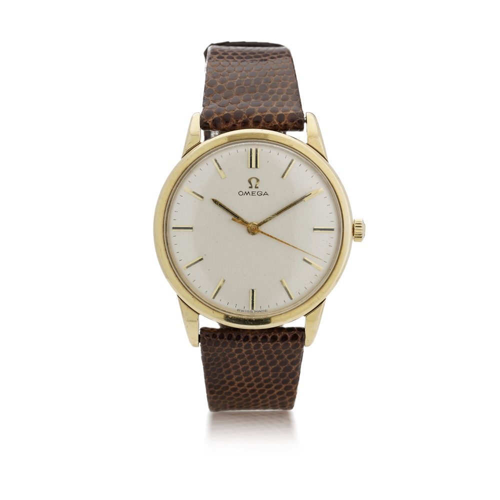 Vintage Omega 9 Carat Yellow Gold "Heinz Beans" Commemoration Watch