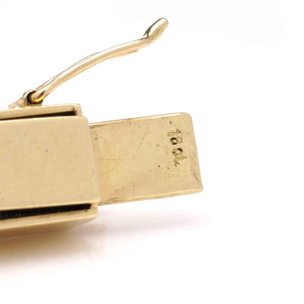 Vintage 1.68ct Diamond Set 18ct Yellow Gold Chain Link Necklace