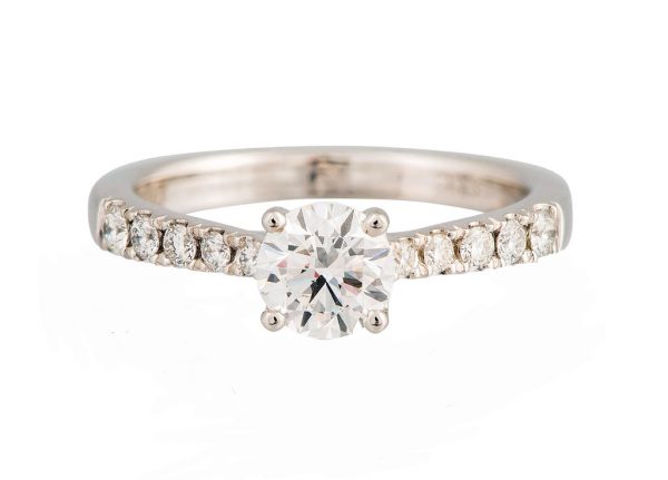 Diamond Solitaire Engagement Ring, 0.70 carats, Platinum, GIA Certified