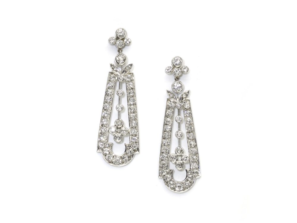 Diamond Drop Earrings