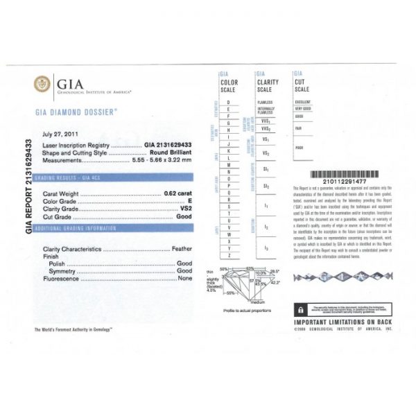 Edwardian Cut Diamond 0.62ct Platinum Ring