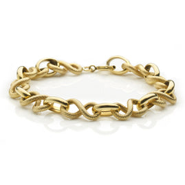 Fancy Link 18ct Yellow Gold bracelet