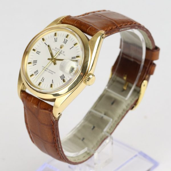 Gents Rolex Oyster Perpetual Date 18ct gold 34mm Automatic Watch