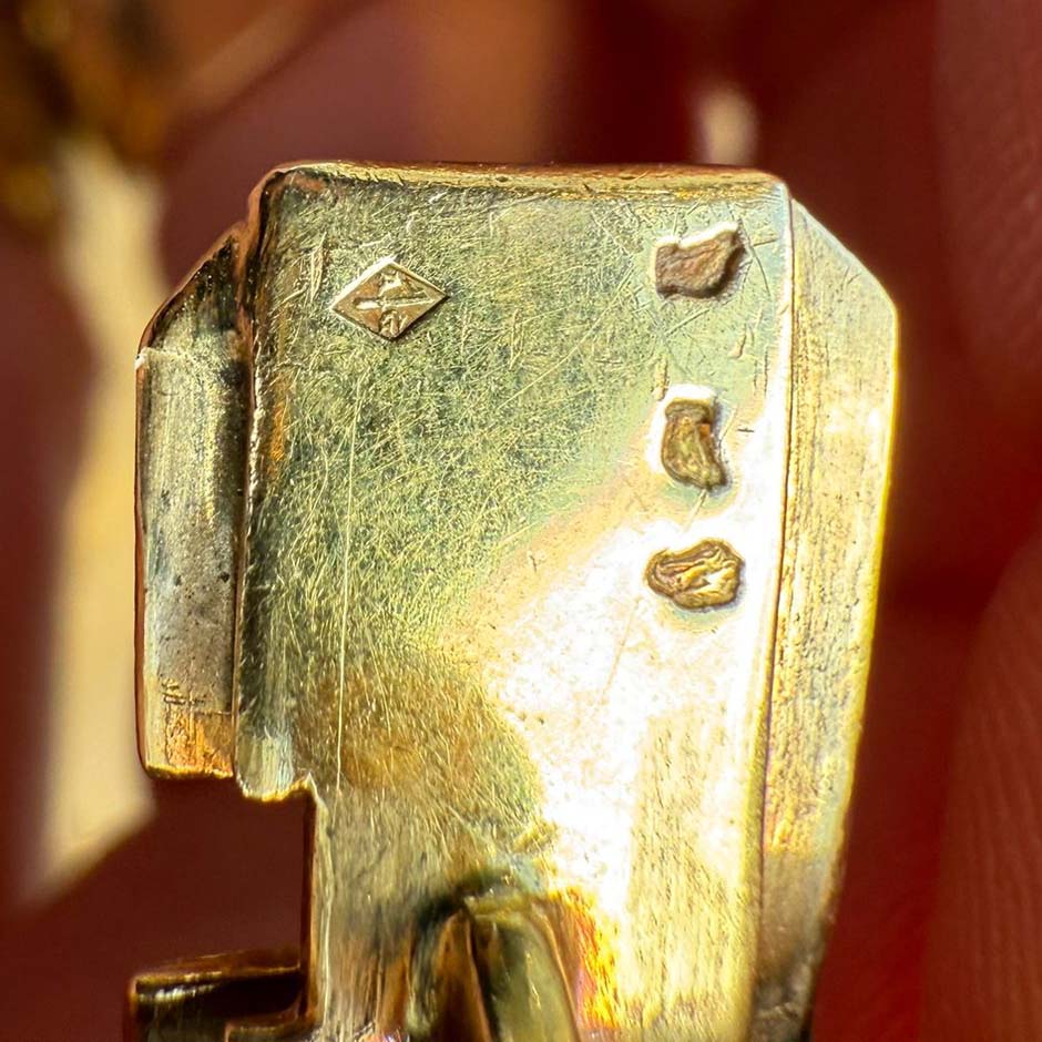 Vintage 18ct Yellow Gold Curb Bracelet by Auguste Grosse who worked for Rene Boivin