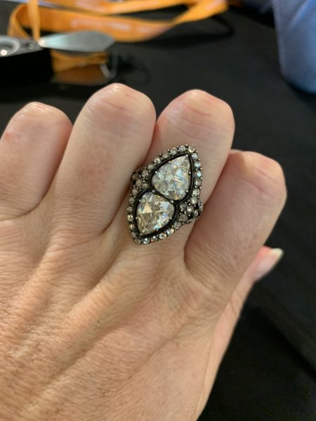 Antique Dutch Rose Cut Diamond Cluster Ring. 1880