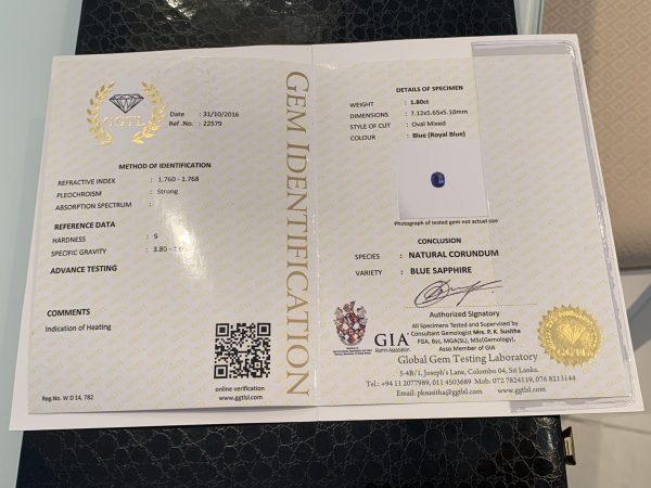 Sapphire and Diamond Flower Design Cluster Ring in Platinum