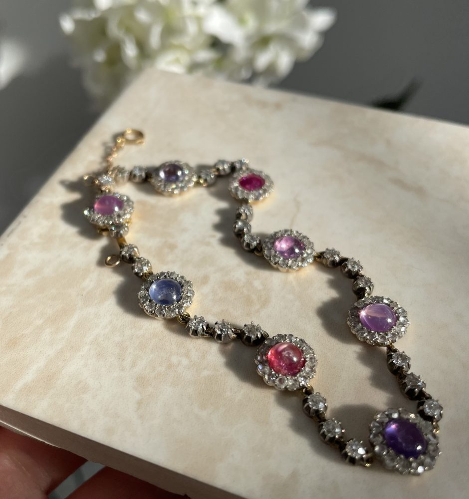 Antique Victorian Sapphire and Diamond Bracelet