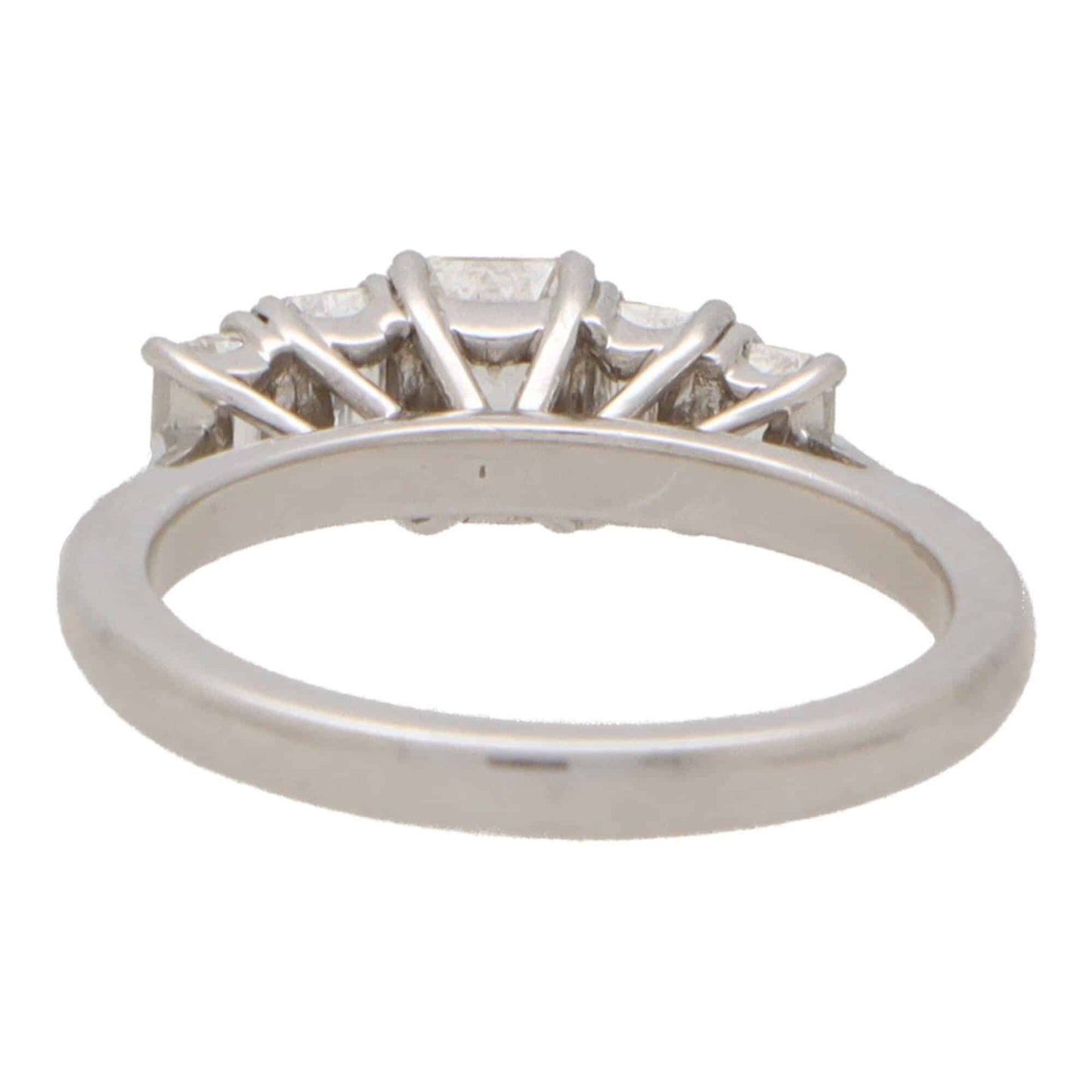 Five Stone Emerald Cut Diamond Ring with GIA Certificate