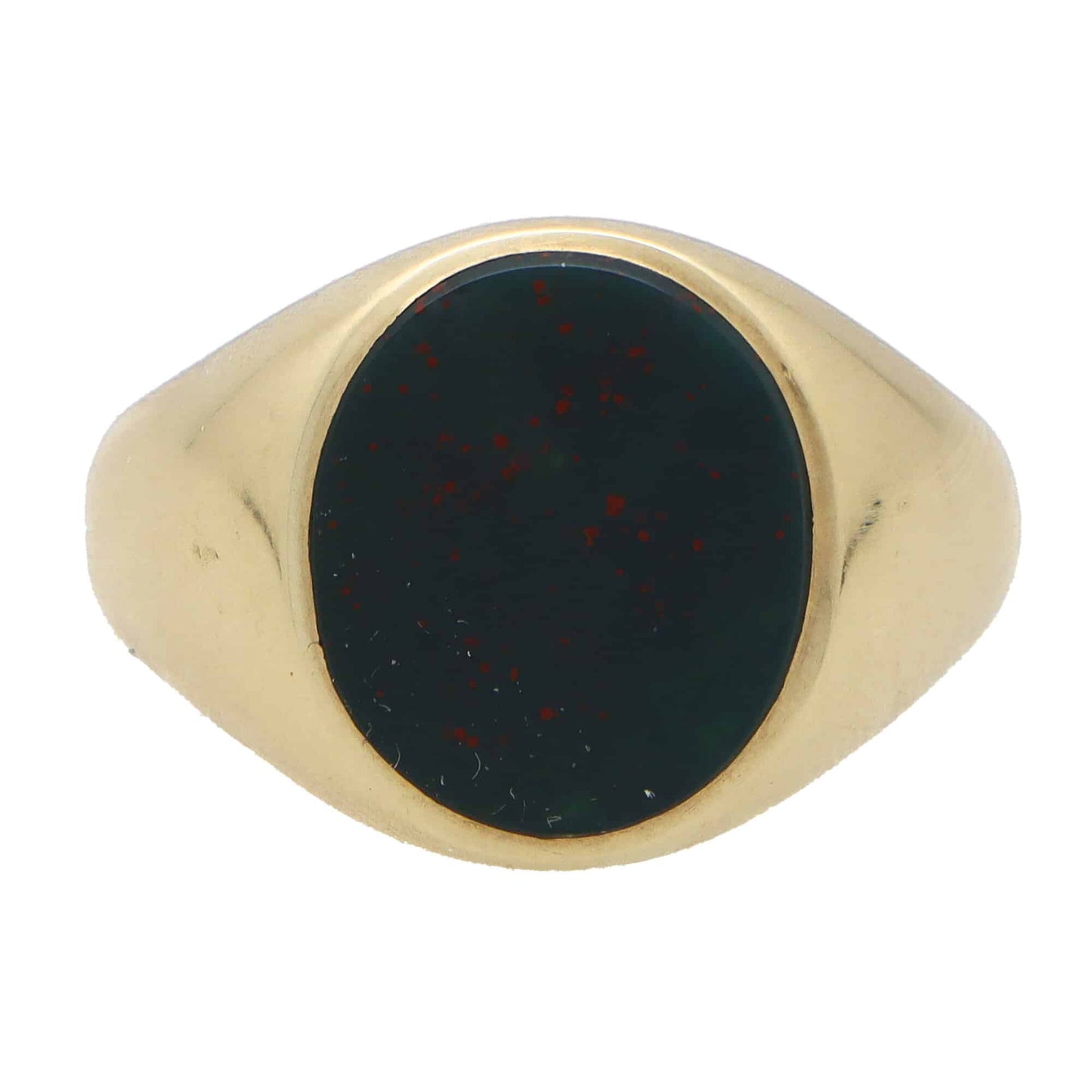 Vintage signet ring set with a bloodstone in gold