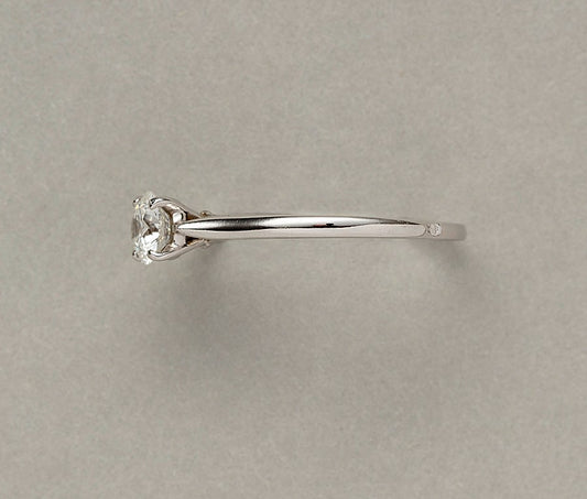 Modern Cartier Single Stone Diamond Ring with GIA Certificate