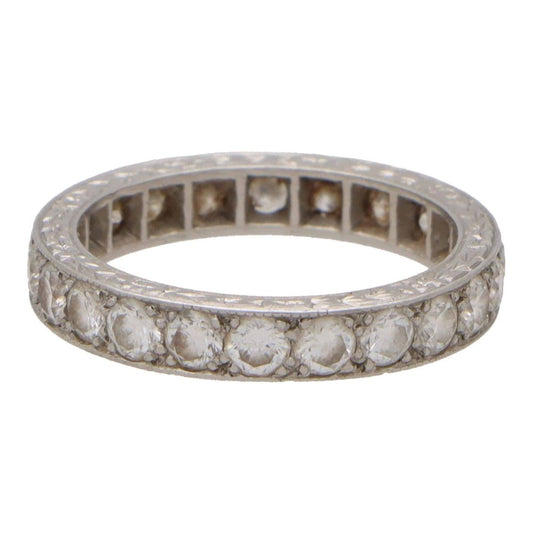 Vintage1.65ct Diamond and Platinum Eternity Ring