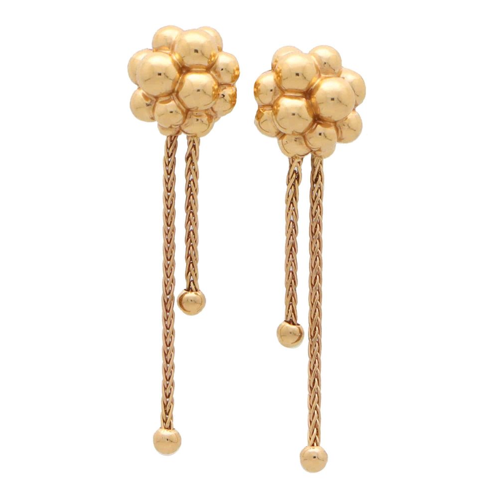 Vintage Boucheron Grains De Mure Drop Earrings