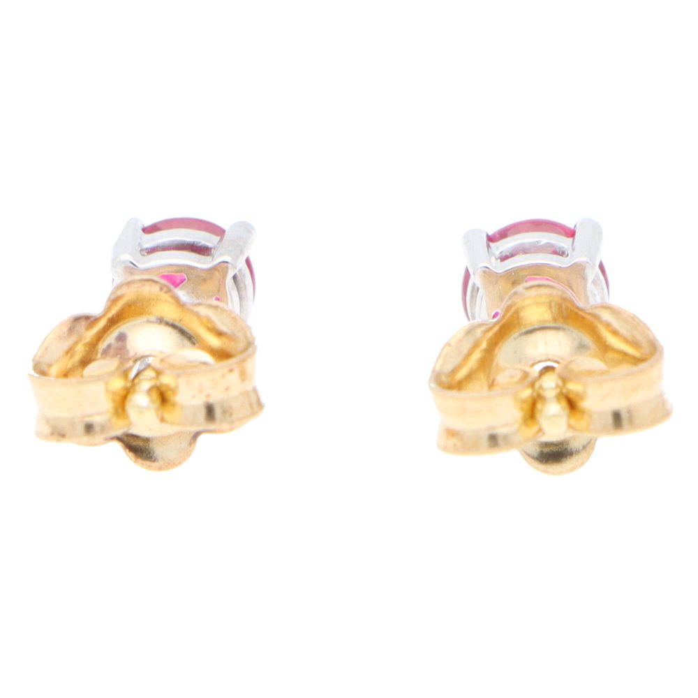 0.59ct Ruby Single Stone Stud Earrings
