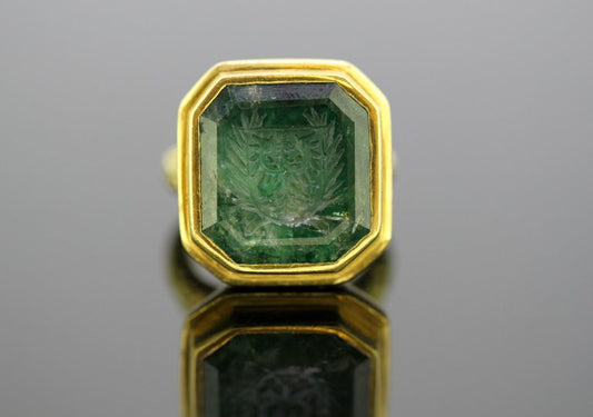 Antique Georgian Gents Emerald Ring