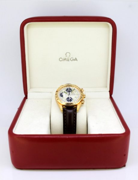 Vintage Omega Speedmaster Triple Date Chronograph Automatic Wristwatch