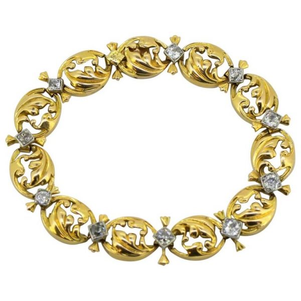 Antique Art Deco Diamond Bracelet, 2.5 carats