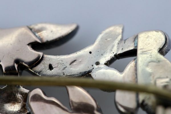 Antique Victorian Rose Cut Diamond Brooch