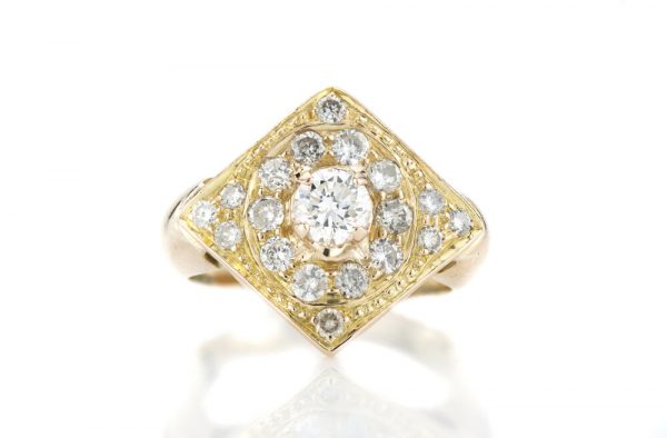 Vintage Diamond 18ct Gold Ring, Circa 1960s