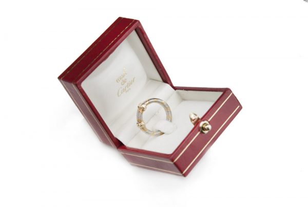 Vintage Cartier 18ct Yellow Gold and Steel Band Ring