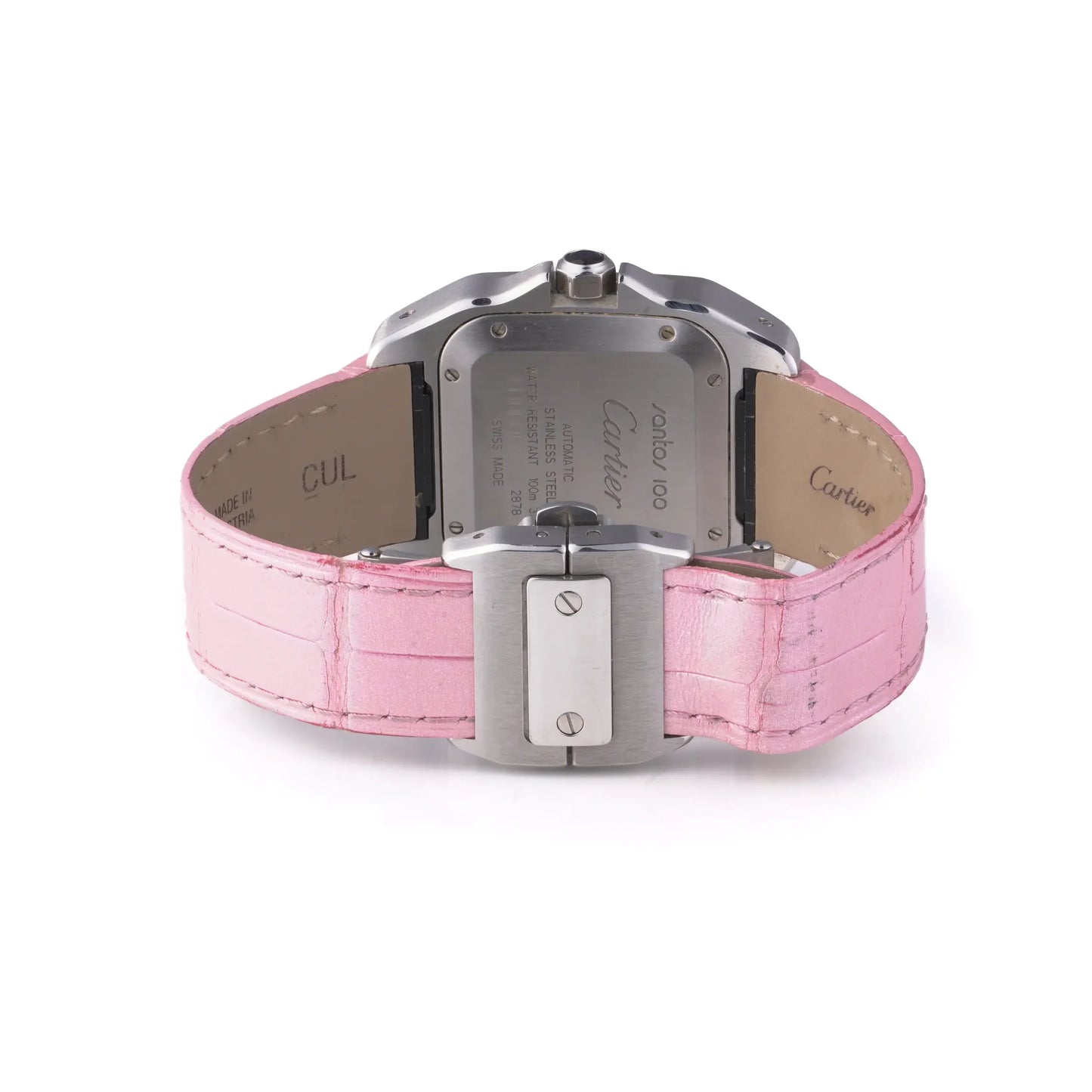 Cartier Santos 100 Mid-Size Automatic Watch Ref. 2878 Full Set 2016
