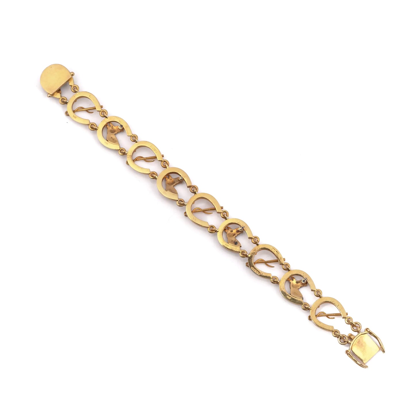 Victorian 22 Carat Gold Horse Motif Bracelet – Birmingham 1899