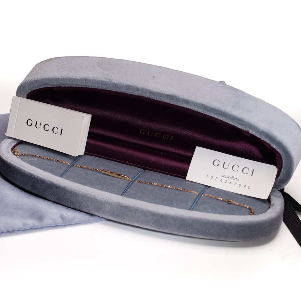 Gucci Link to Love Bracelet in 18kt Gold with ‘Gucci’ Bar