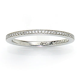 Platinum Diamond Millegrain Set Eternity Ring