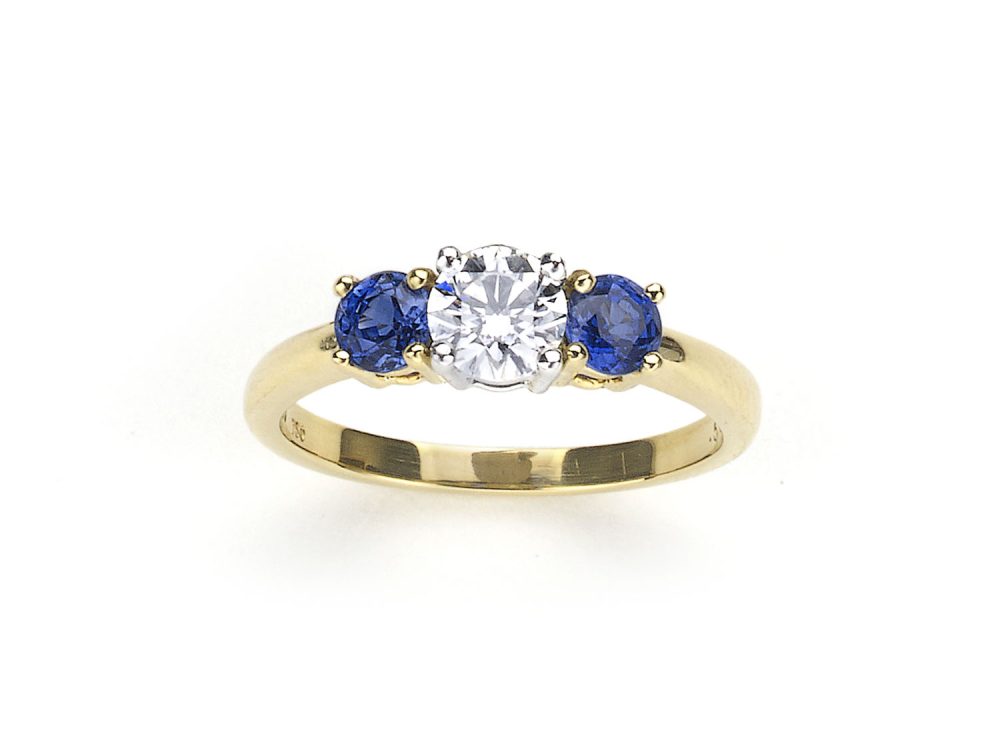 Vintage Tiffany & Co Sapphire Diamond Ring