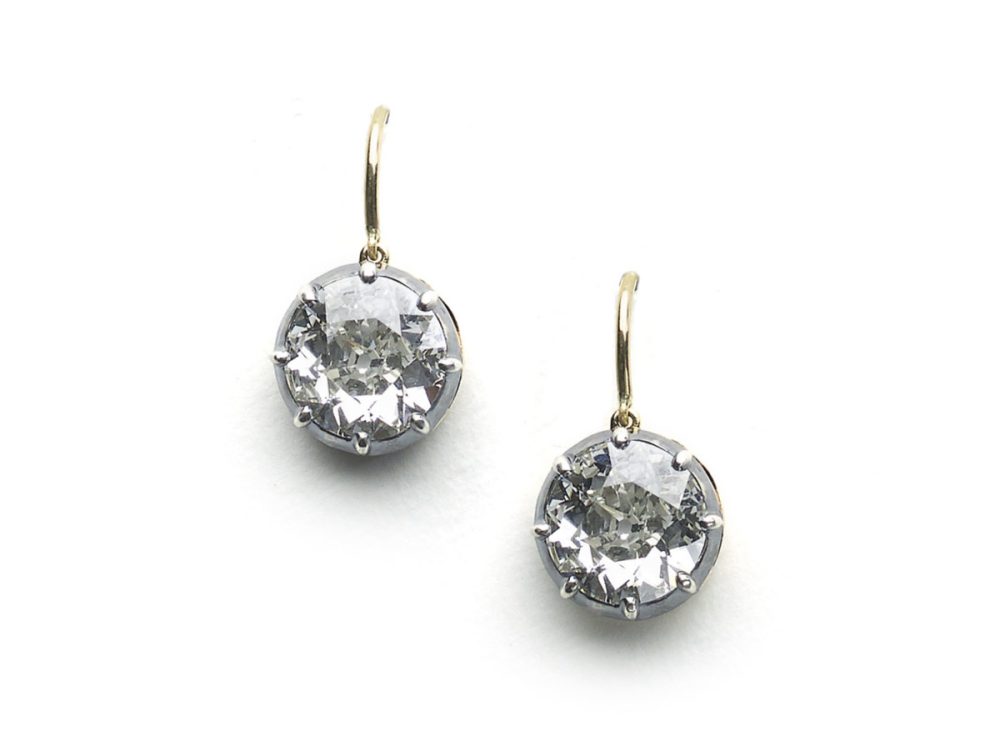 Antique Victorian Diamond Drop Earrings