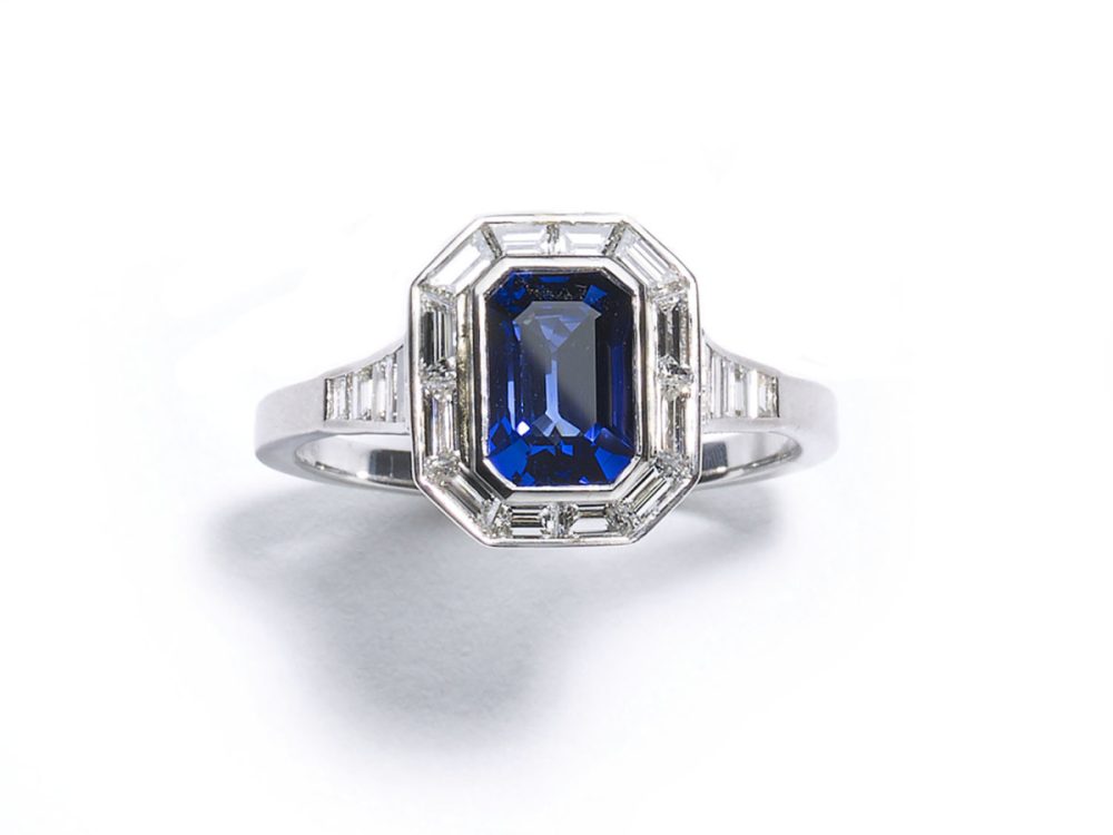 Sapphire and Diamond Ring
