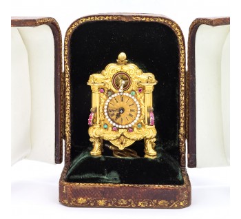 Antique Georgian Gold Carriage Clock