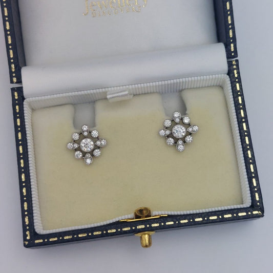 Snowflake 0.90ct Diamond Set Earrings