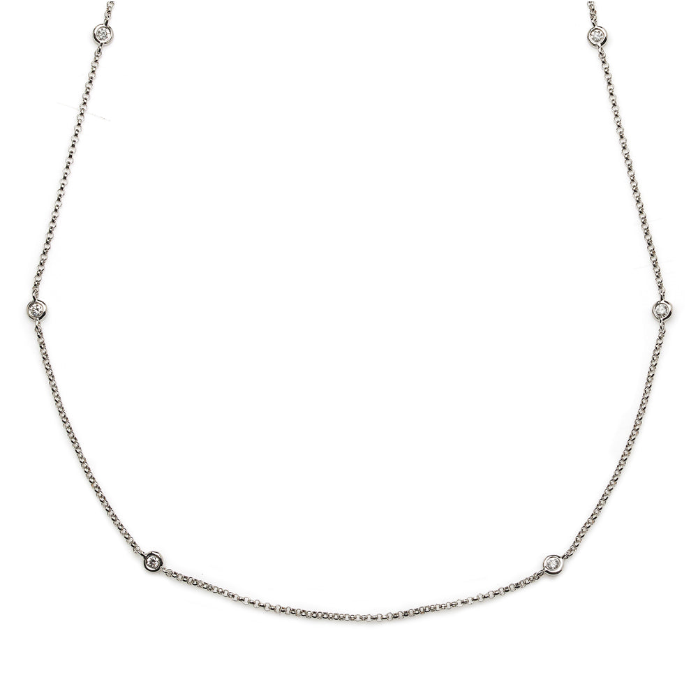 Spectacle Set Diamond Chain Necklace
