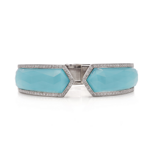 Stephen Webster Crystal Haze Quartz and Diamond Bangle Bracelet