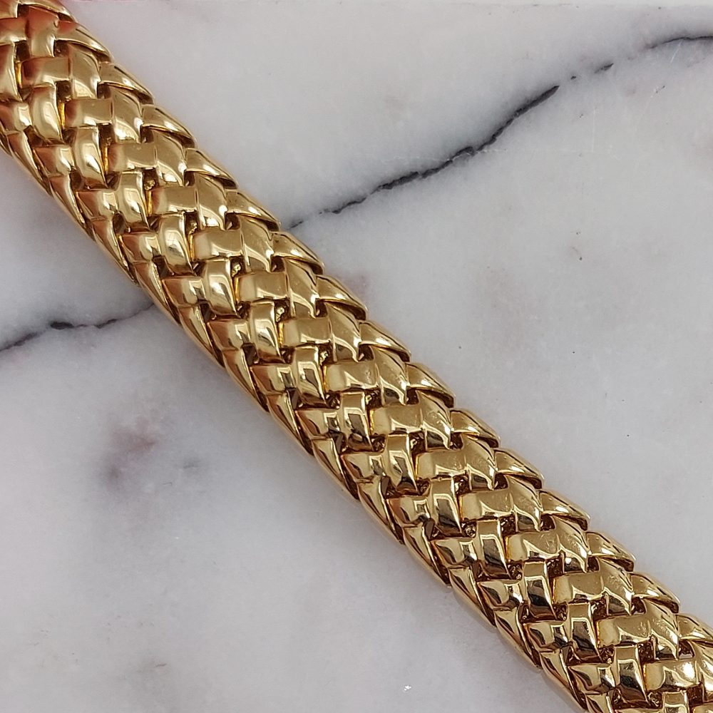 Tiffany and Co Vannerie 18ct Yellow Gold Bracelet