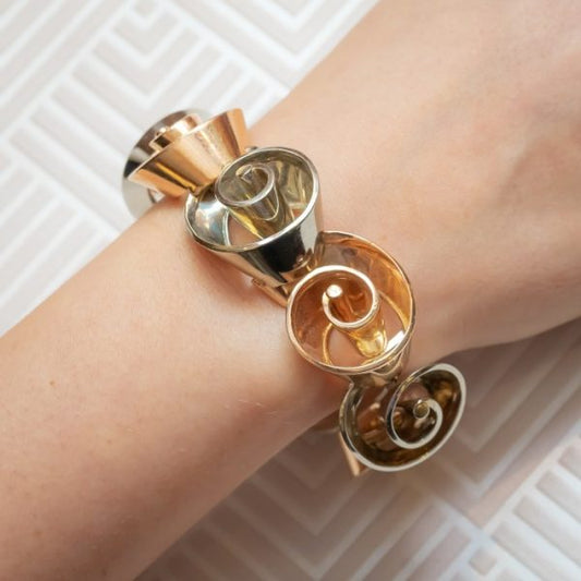 VINTAGE YELLOW & WHITE GOLD BRACELET