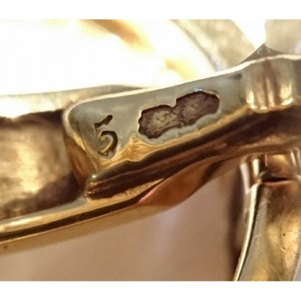 Vintage 1950s Van Cleef & Arpels Stirrup Gold Cufflinks