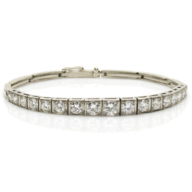 Vintage 2.40cts Diamond Line Bracelet