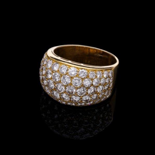 Vintage Bvlgari Bombé Diamond Ring