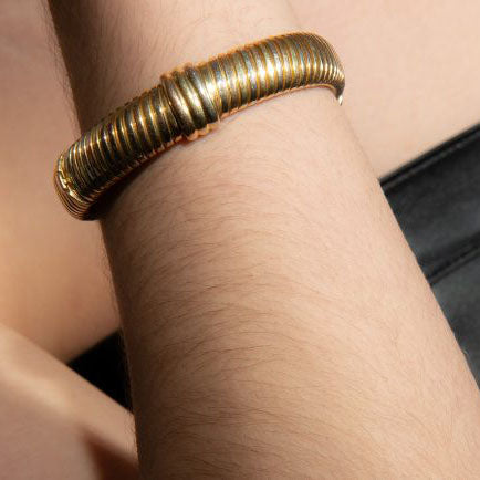 Vintage Cartier Trinity Tri Colour Gold Tubogas Bracelet