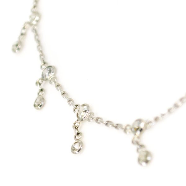 Vintage Diamond and Platinum Chain Necklace