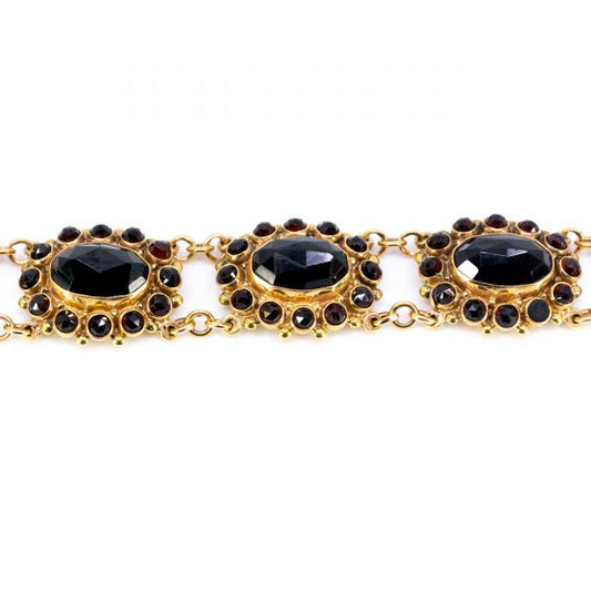 Vintage Garnet and Gold Bracelet