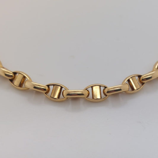 Vintage Mariner Link Gold Chain Necklace
