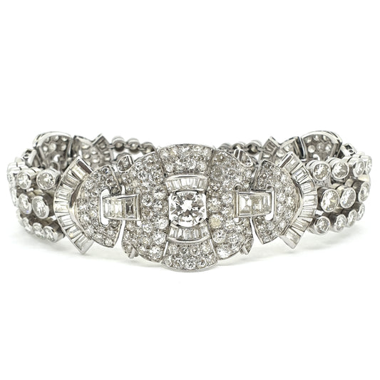 Art Deco Diamond Bracelet 14 carats