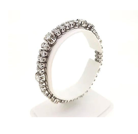 Double Row Diamond Bracelet, over 10 carats