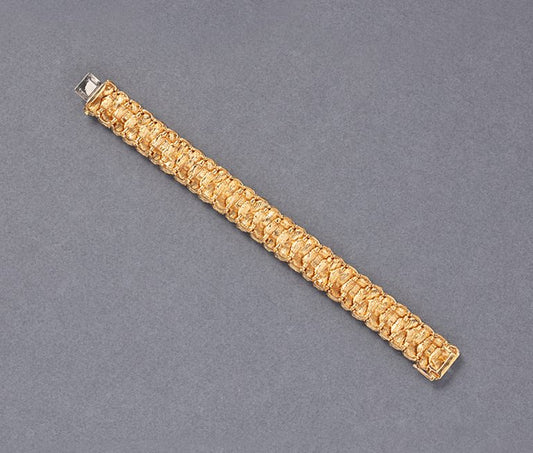 vintage 18ct yellow gold bracelet circa 1960
